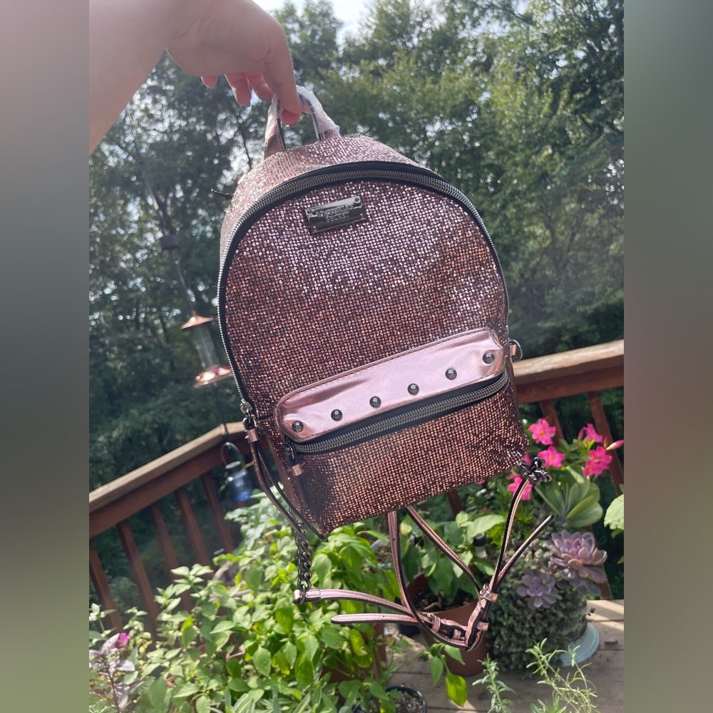 Rose Gold Victoria’s Secret Mini Backpack